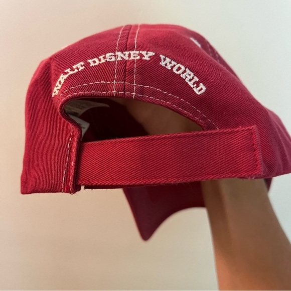 Disney Parks Walt Disney World Epcot Mickey Red Ball Cap Hat BAB - Picture 3 of 5